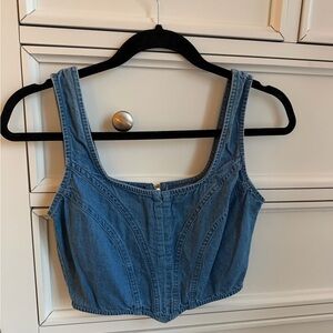 Denim Women's Corset Top
